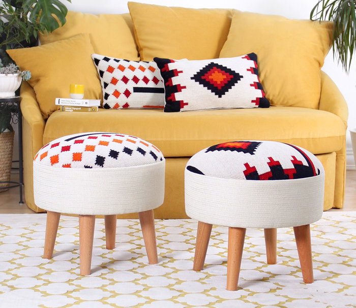 Atelier Del Sofa Puf Farm Blanco